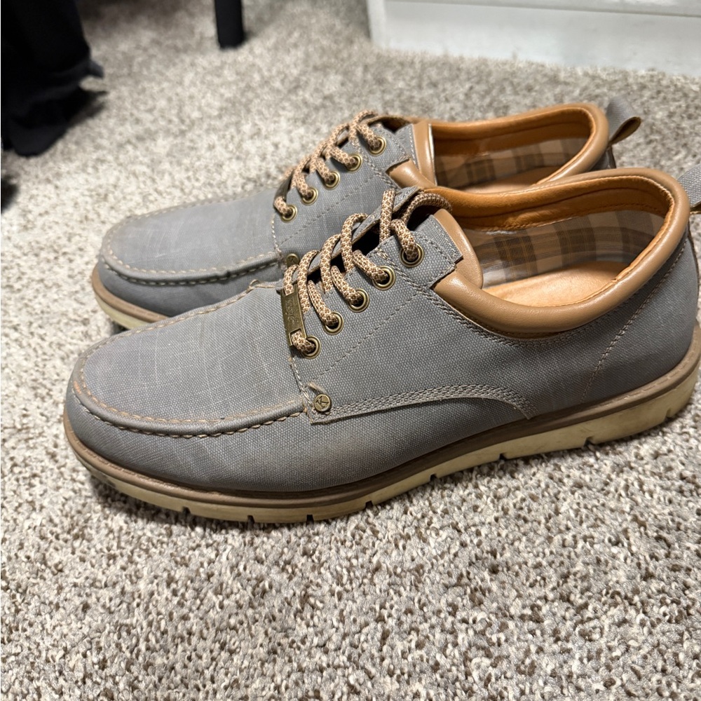 Men's Gray Casual Shoes Kkyc